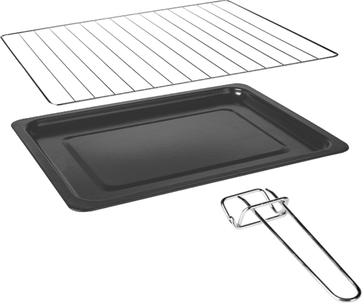 Zilan - XL 45L elektrische oven - Dubbel glas - Geëmailleerd