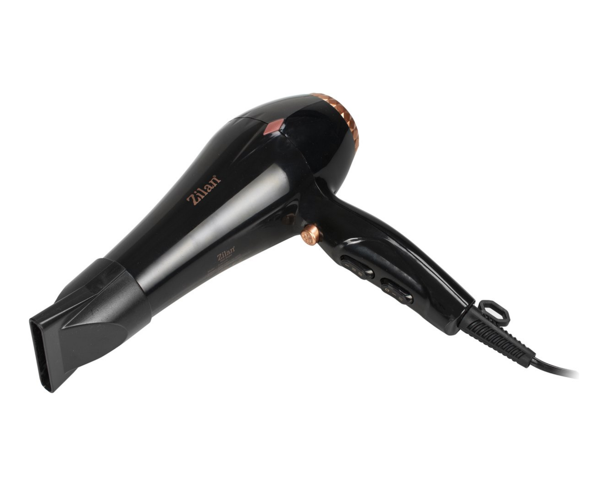Zilan - Haardroger met diffuser - Fohn met diffuser - Zeer krachtig - 2000 Watt - Gold line