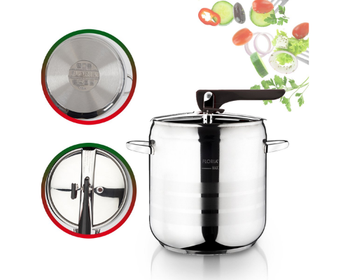 Zilan Easy - snelkookpan - pressure cooker - geschikt voor alle warmtebronnen ook inductie - 7 liter