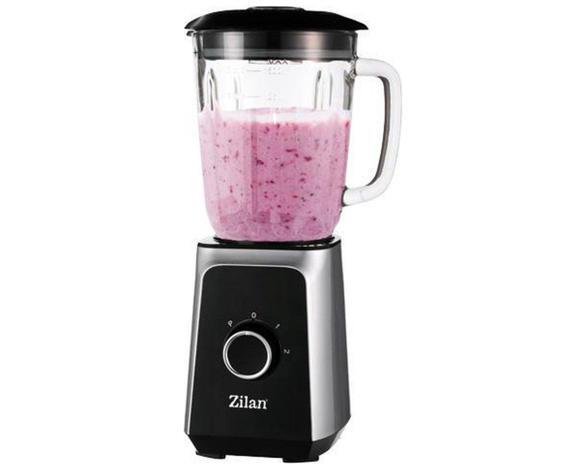 Zilan - Power blender XL met glazen kan - 1000 Watt - 1.5 Liter - Ice crusher - Smoothie maker