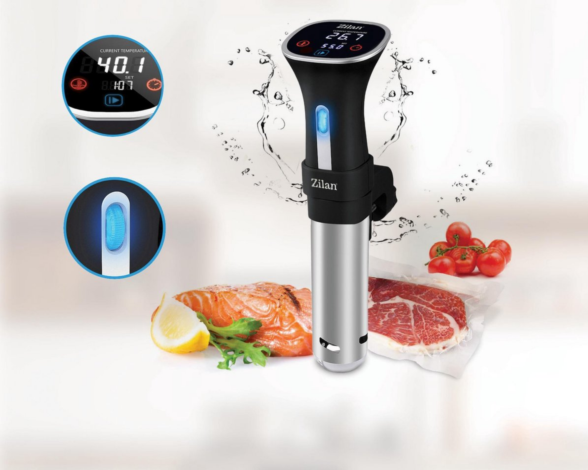 Zilan - Sous vide stick - Ergonomisch design - Waterproof