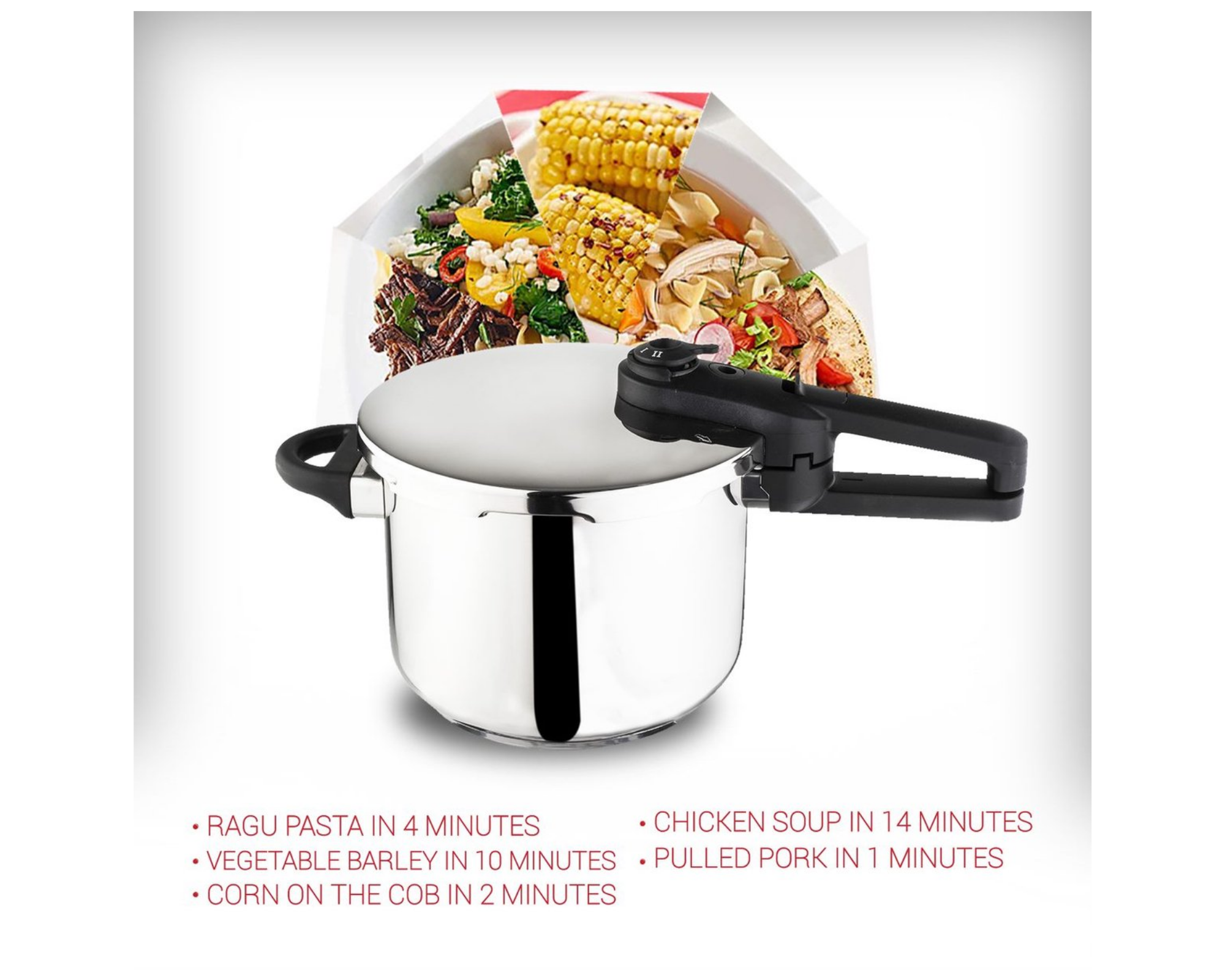 Zilan - Snelkookpan - 6 Liter - geschikt voor alle warmtebronnen ook inductie - pressure cooker