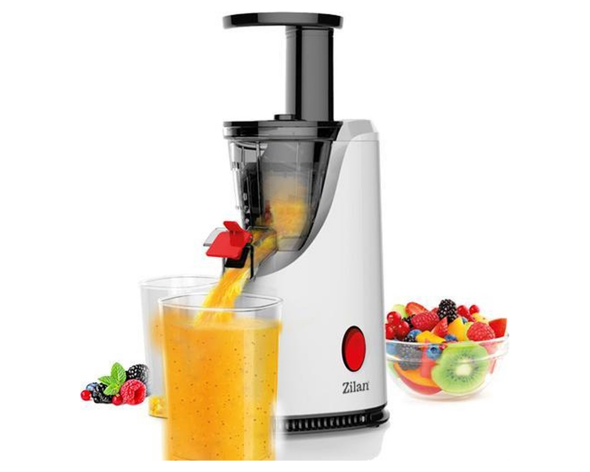 Zilan - Slowjuicer - RVS - 200 Watt - Makkelijk schoon te maken